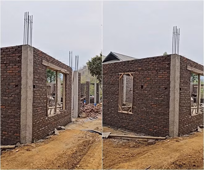 Khung cửa sổ và cửa chính thiết kế rộng, tạo độ thoáng. Ảnh chụp màn hình