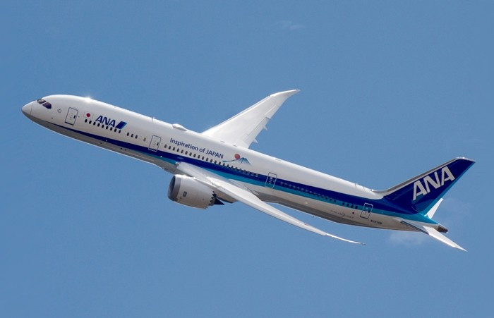 Được giới thiệu lần đầu tiên vào năm 2011 với hãng hàng không All Nippon Airways, Boeing 787 Dreamliner trở thành một trong những máy bay phản lực cỡ trung phổ biến nhất được các hãng hàng không thương mại sử dụng. Ảnh: Boeing