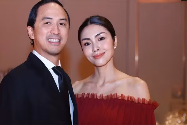 Tăng Thanh Hà cũng gây chú ý trong đám cưới em chồng với outfit nền nã, sang trọng tinh tế. Ảnh: Ngoisao