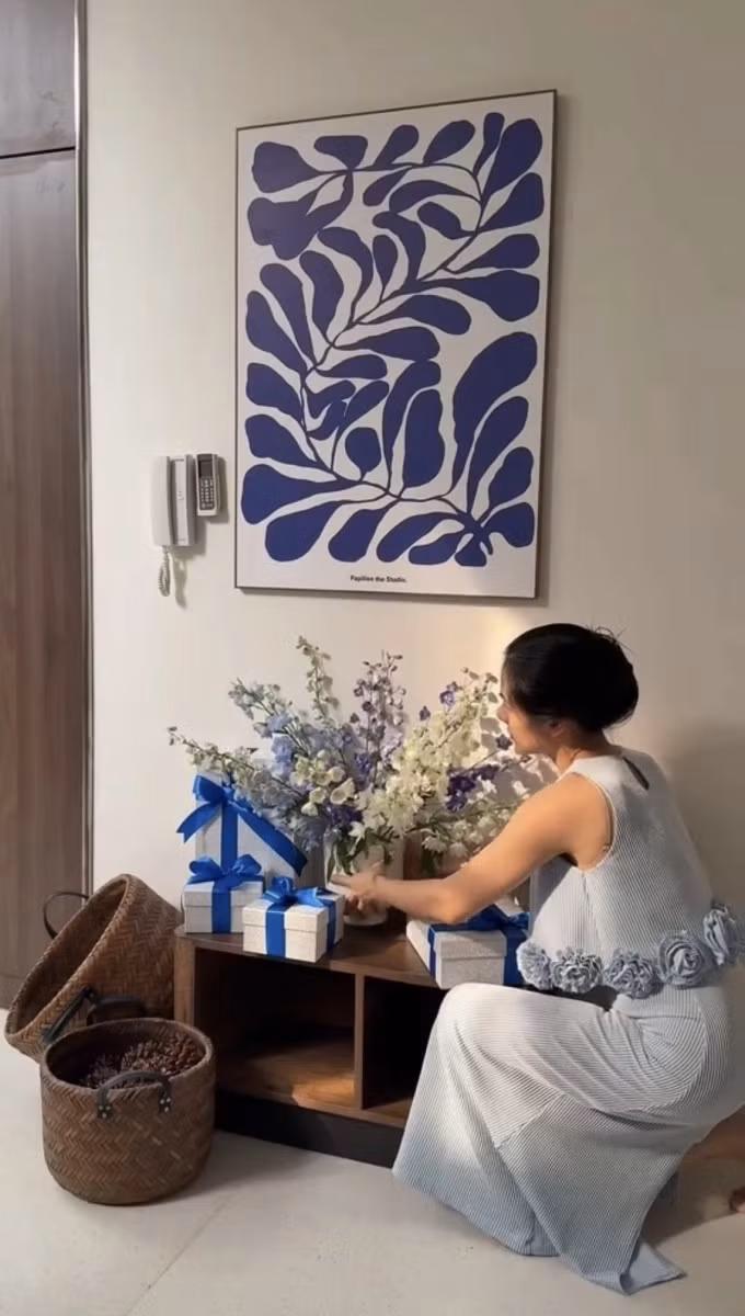 Từng góc trong nhà đều được nữ diễn viên chăm chút tỉ mỉ. Ảnh chụp màn hình