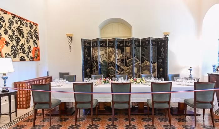 Phòng ăn lớn trong dinh thự là nơi tổng lãnh sự đón tiếp quan khách trong các buổi chiêu đãi. Ảnh: Vietnamnet