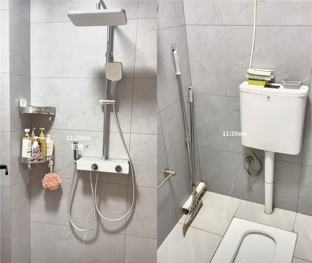 Nhà vệ sinh thiết kế theo phong cách tối giản. Ảnh: Toutiao