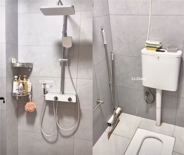 Nhà vệ sinh thiết kế theo phong cách tối giản. Ảnh: Toutiao