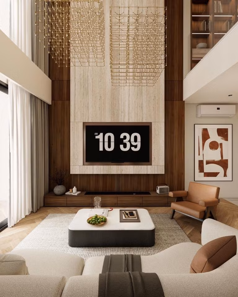 Khoảng thông tầng trong nhà. Ảnh: FBNV