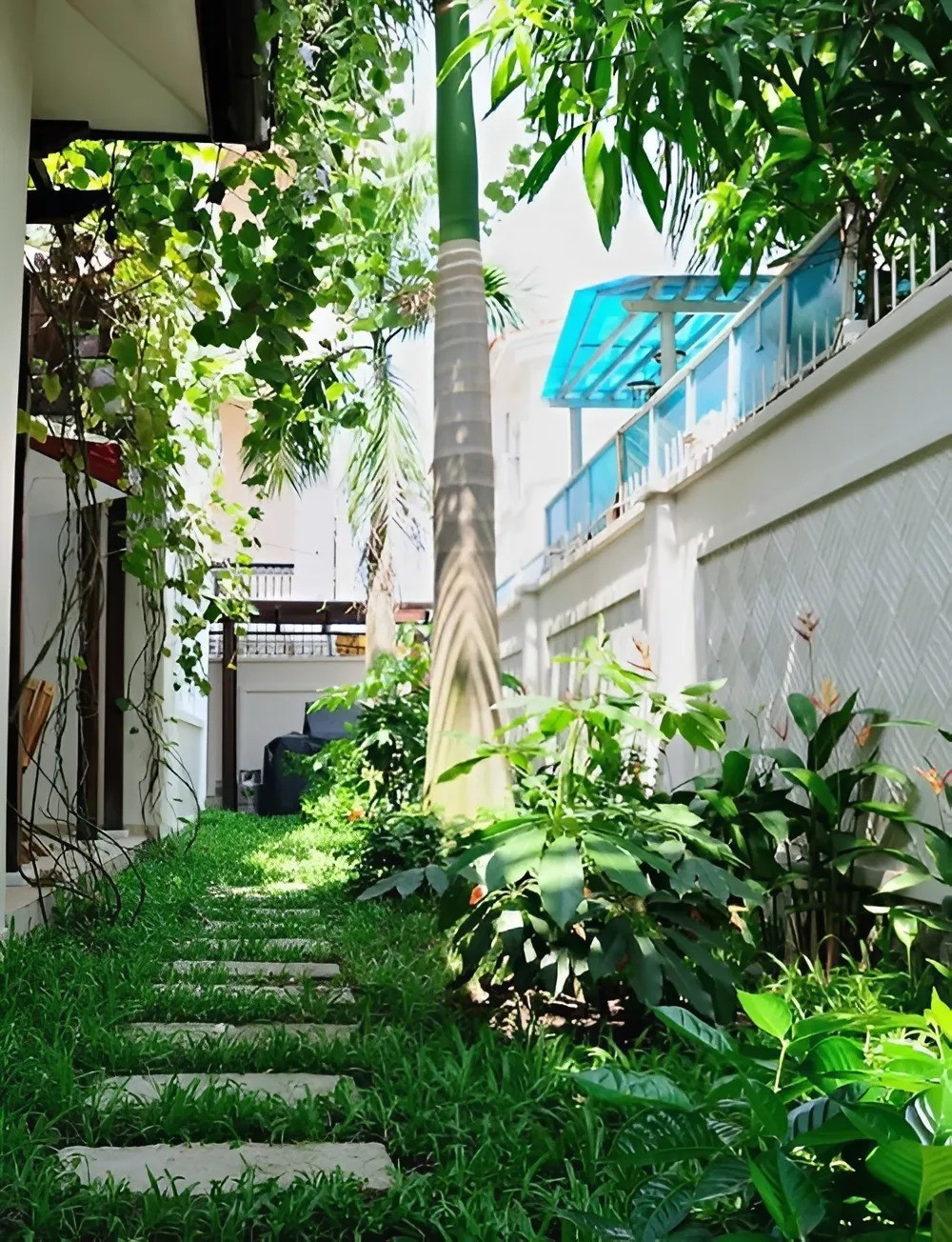 Ngôi nhà sở hữu không gian xanh mát, gần gũi thiên nhiên. Ảnh: Internet