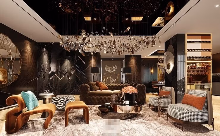 Cặp đôi từng sống trong căn penthouse rộng rãi, ước tính giá trị lên tới 80 tỷ đồng. Ảnh: FBNV