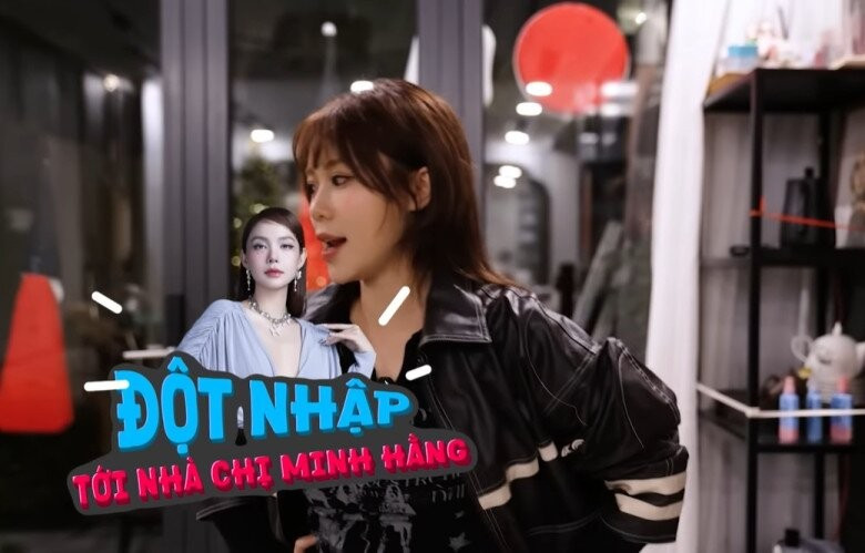 Ca sĩ Minh Hằng vốn kín tiếng về đời tư, tuy nhiên qua chuyến ghé thăm của streamer Misthy, khán giả có dịp được chiêm ngưỡng cận cảnh biệt thự của "bé Heo". Ảnh chụp màn hình
