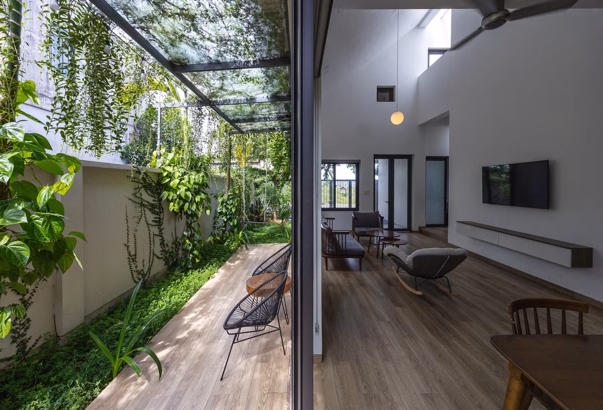 Đây là nơi lý tưởng để thư giãn, đọc sách, hoặc trò chuyện cùng người thân. Ảnh: Triệu Chiến