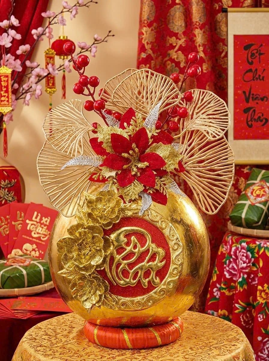 Theo đánh giá của chủ cơ sở, sức mua trái dừa dát vàng năm nay tốt hơn so với mọi năm. Ảnh: FB Lan Lê