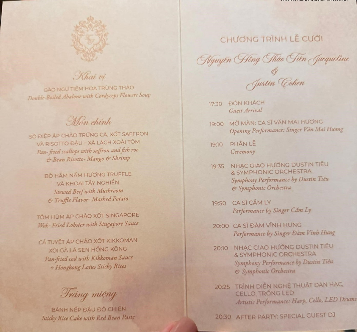 Theo đó, thực đơn đều là những món vốn được xem là "biểu tượng" của ẩm thực xa xỉ như bào ngư, sò điệp, saffron, nấm hương truffle, tôm hùm... Ảnh: Hoahoctro