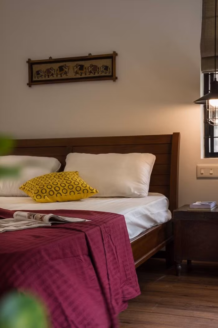 Một góc phòng ngủ với bầu không khí nhẹ nhàng. Ảnh: Turtle Arts Photography