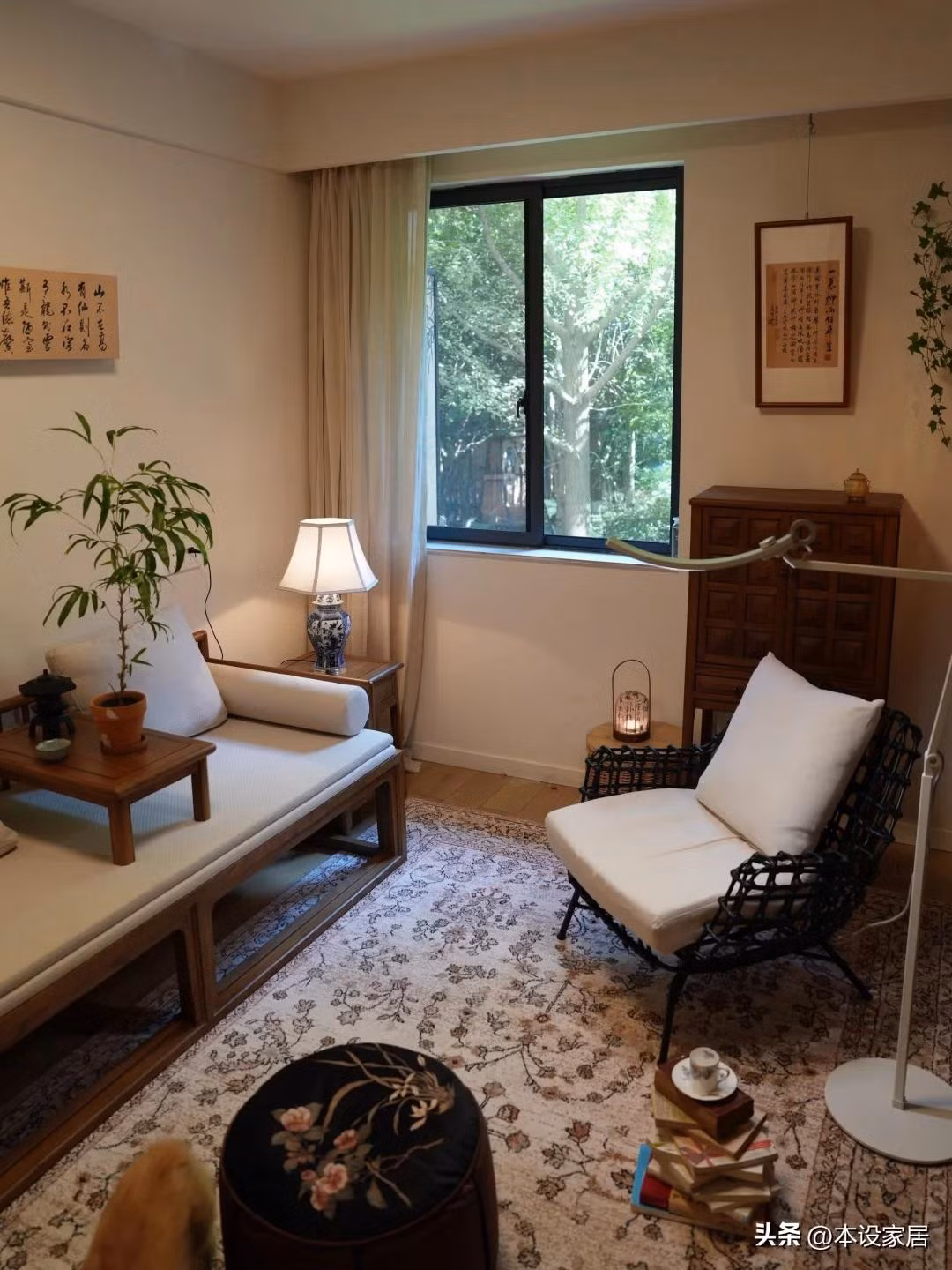 Góc thiền 10m2 trong nhà phố. Ảnh: Sohu