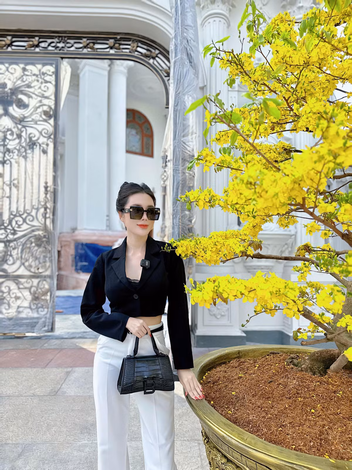 Biệt thự được xây dựng trên khu đất có diện tích 1000m2 và mất 5 năm mới có thể hoàn thiện. Ảnh: FB Trần Thị Bích Ngân