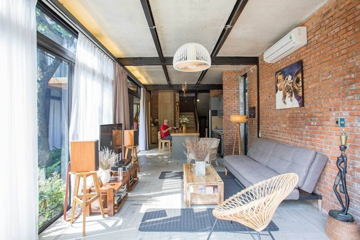 Nhờ thiết kế này, không gian có cảm giác rộng rãi và gần gũi với thiên nhiên hơn. Ảnh: Tô Hữu Dũng