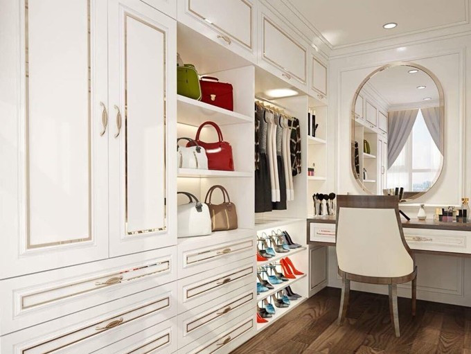 Căn hộ gồm 1 phòng khách rộng, 3 phòng ngủ, 1 phòng thay đồ và bếp. Ảnh: Dân Việt