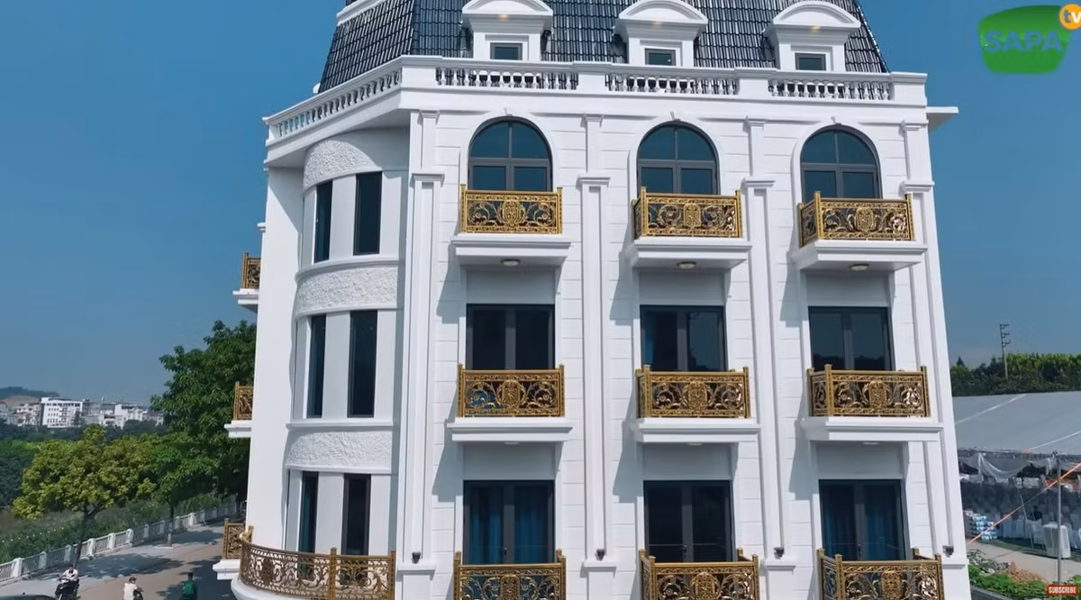 Ngôi nhà của Hải Sapa có 5 tầng, diện tích mỗi sàn 250m2, tổng diện tích 1.250m2. Ảnh: Sapa TV