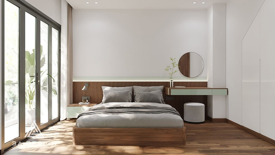 Nếu muốn phòng ngủ có ánh sáng dịu dàng, dễ chịu, nên thiết kế hệ thống chiếu sáng không có đèn chính với nhiều nguồn sáng gián tiếp, phân tán, vừa tạo không gian ấm cúng, vừa tránh cảm giác khó chịu của đèn rọi. Ảnh: Toutiao