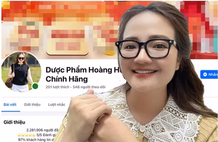 Hoàng Hường (tên thật Hoàng Thị Hường, sinh năm 1987 tại Phú Thọ) là một nữ doanh nhân nổi tiếng trong lĩnh vực dược phẩm, nha khoa và bán hàng online. Ảnh: Vietnamnet