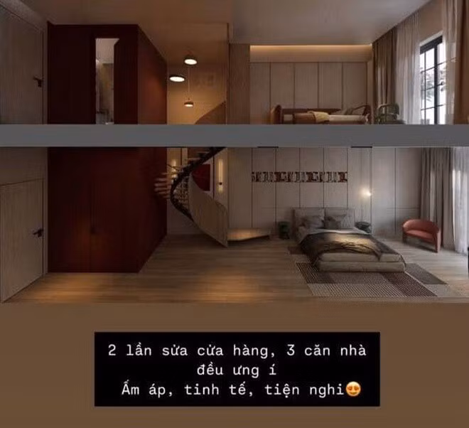 Khi chuẩn bị sửa nhà, lên thiết kế, MC Mai Ngọc chia sẻ mong muốn một cơ ngơi ấm áp, tinh tế và tiện nghi. Ảnh: FBNV