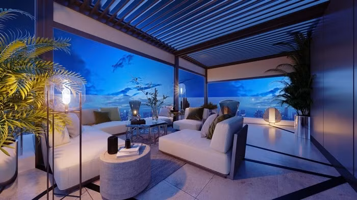 Năm 2023, Ngân 98 cho biết đã sở hữu căn penthouse hướng sông với tầm nhìn bao quát Landmark 81 và Bitexco. Ảnh: FBNV