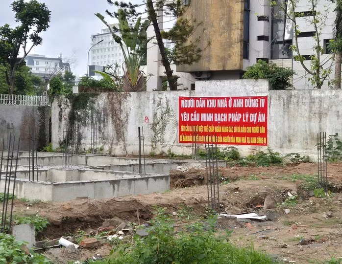 Một trong những khu đất mà Công ty Thủy Nguyên vừa bán cho người dân, vừa mang ra làm tài sản thế chấp ngân hàng.