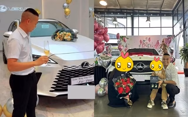 Đầu năm 2024, gia đình Hải Sen tiếp tục tậu Lexus 350, giá dao động từ 3,43 tỷ đến 4,72 tỷ đồng, tùy thuộc vào phiên bản. Ảnh chụp màn hình