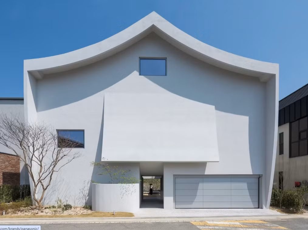 Cấu trúc mái dạng chữ A cách điệu được đơn giản hóa theo hình thức đương đại, tạo lớp vỏ kiến trúc giúp phân bố ánh sáng tự nhiên đồng đều. Ảnh: Architizer