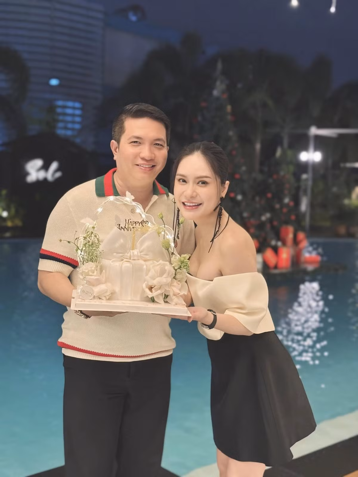 Trước khi vướng vòng lao lý, vợ chồng doanh nhân Nguyễn Quốc Vũ - Đoàn Di Băng thường xuyên khoe cuộc sống xa hoa, khối tài sản trị giá hàng trăm tỷ đồng. Ảnh: Facebook