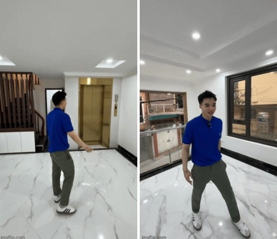 Các mặt sàn đều rộng, có thang máy di chuyển giữa các tầng. Ảnh: FB Tun Phạm
