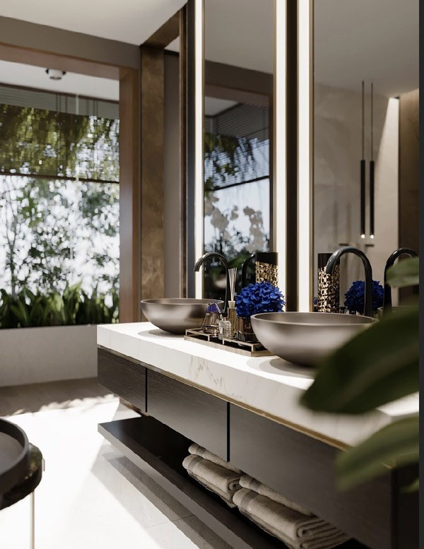 Bên trong biệt thự là nội thất cao cấp, có tính thẩm mỹ cao. Ảnh: FBNV