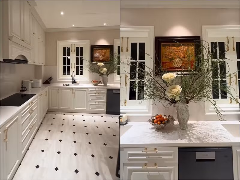 Bên trong nhà, mỗi góc phòng, từ hành lang dẫn vào các phòng chức năng cho đến khu vực sinh hoạt chung, đều được chăm chút kỹ lưỡng. Ảnh: FBNV