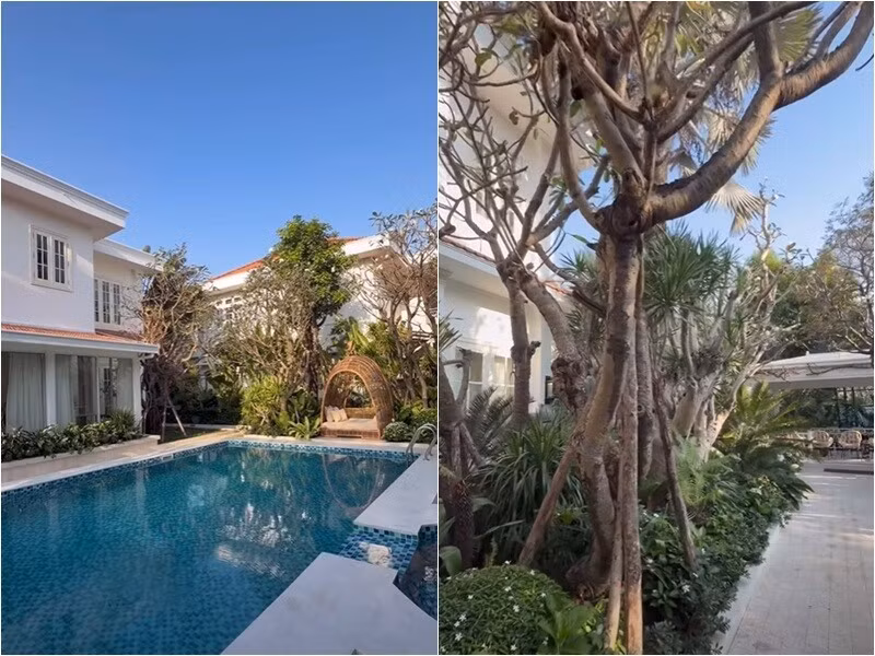 Đây không đơn thuần là bất động sản xa hoa mà là bến đỗ bình yên, nơi NTK Đỗ Mạnh Cường tận hưởng sự an nhiên bên các con. Ảnh: FBNV