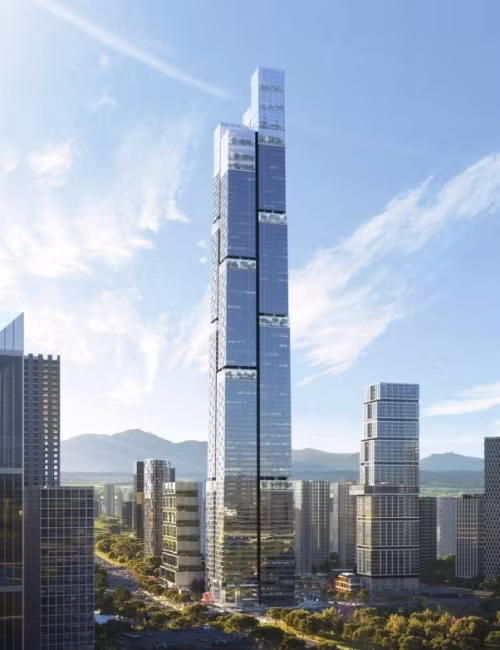 Khi hoàn thành, Trung tâm Tianfu sẽ là tòa nhà cao nhất ở Thành Đô và Tây Nam Trung Quốc. Ảnh: Archdaily