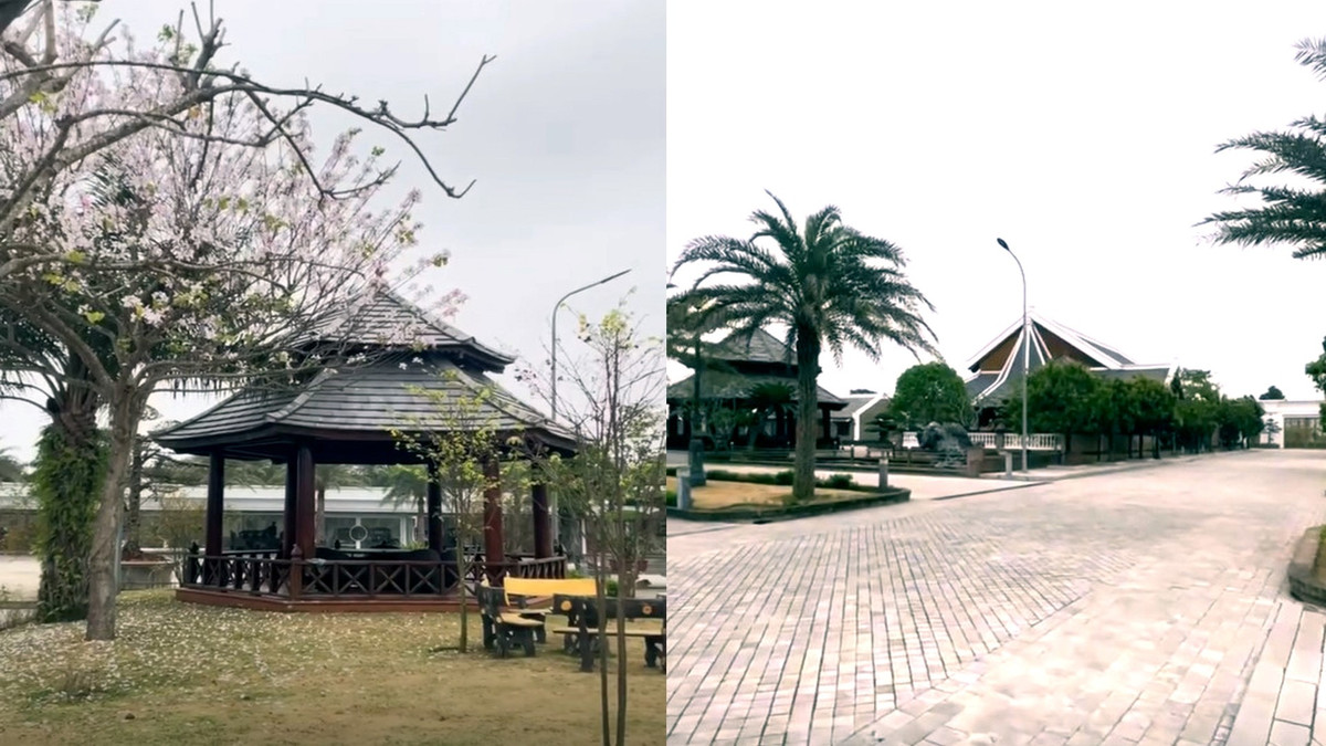 Khuôn viên rộng lớn, nhiều cây xanh trong tòa nhà. Ảnh: Vietnamnet