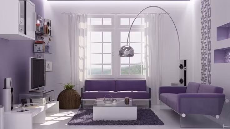 Những gam màu chói như đỏ tươi, tím đậm, xanh lá neon từng được ưa chuộng để tạo điểm nhấn mạnh mẽ. Tuy nhiên, khi bị lạm dụng trên tường, trần và nội thất dễ gây cảm giác mệt mỏi, rối mắt. Ảnh: Son Jotun