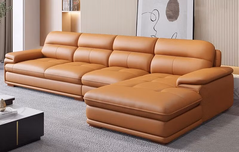 Từng được xem là giải pháp kinh tế thay thế cho da thật, nhưng thực tế, nội thất giả da là một trong những xu hướng nội thất lỗi thời nhanh nhất. Ảnh: Sofa Xuyên Á