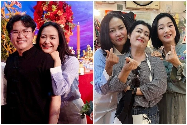 Hồng Ánh hội ngộ nhiều đồng nghiệp khi dự lễ giỗ Tổ nghề sân khấu