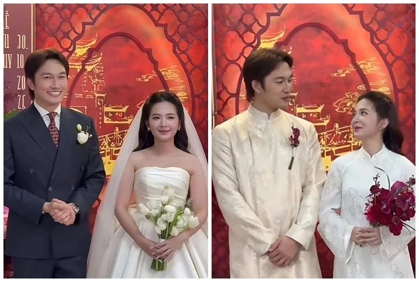 Ngọc Huyền - Đình Tú hạnh phúc trong lễ vu quy