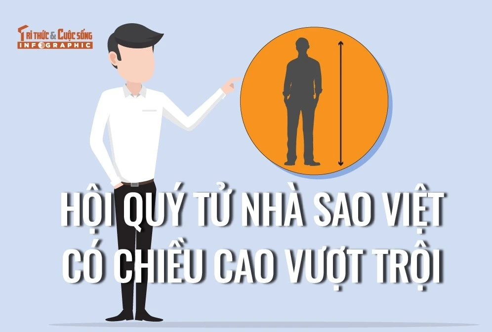 [INFOGRAPHIC] Hội quý tử nhà sao Việt có chiều cao vượt trội