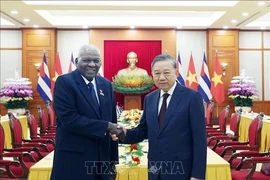 Tổng Bí thư Tô Lâm tiếp Chủ tịch Quốc hội Cuba Esteban Lazo Hernández 