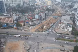 Diện mạo mới đường Vành đai 1 sau khi thi công xuyên Tết