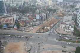 Diện mạo mới đường Vành đai 1 sau khi thi công xuyên Tết