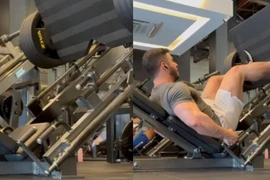 Vận động viên thể hình hét lên vì chấn thương trong lúc nâng tạ chân 400kg