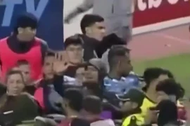 Hỗn chiến trên sân cỏ, trọng tài phải rút hơn 10 thẻ đỏ