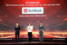 SeABank lần thứ 6 được vinh danh trong Top 50 doanh nghiệp có lợi nhuận xuất sắc Việt Nam năm 2025