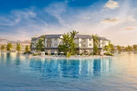 Những căn biệt thự Vịnh Ngọc đều sở hữu đặc quyền bãi biển riêng phía sau nhà