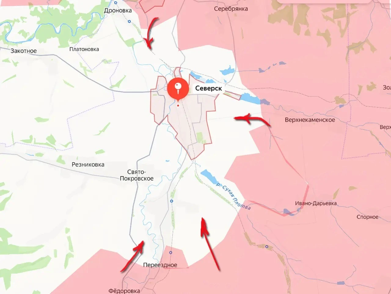 Lần đầu tiên quân đội Nga tiến về thành phố Siversk từ 3 hướng