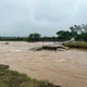 Ngầm tràn Trại Ngựa ở Thái Nguyên bị nước cuốn trôi. Ảnh: Quang Linh.