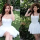 Không còn đốt mắt với bikini, Louis Phạm diện váy trắng nữ tính dịu dàng