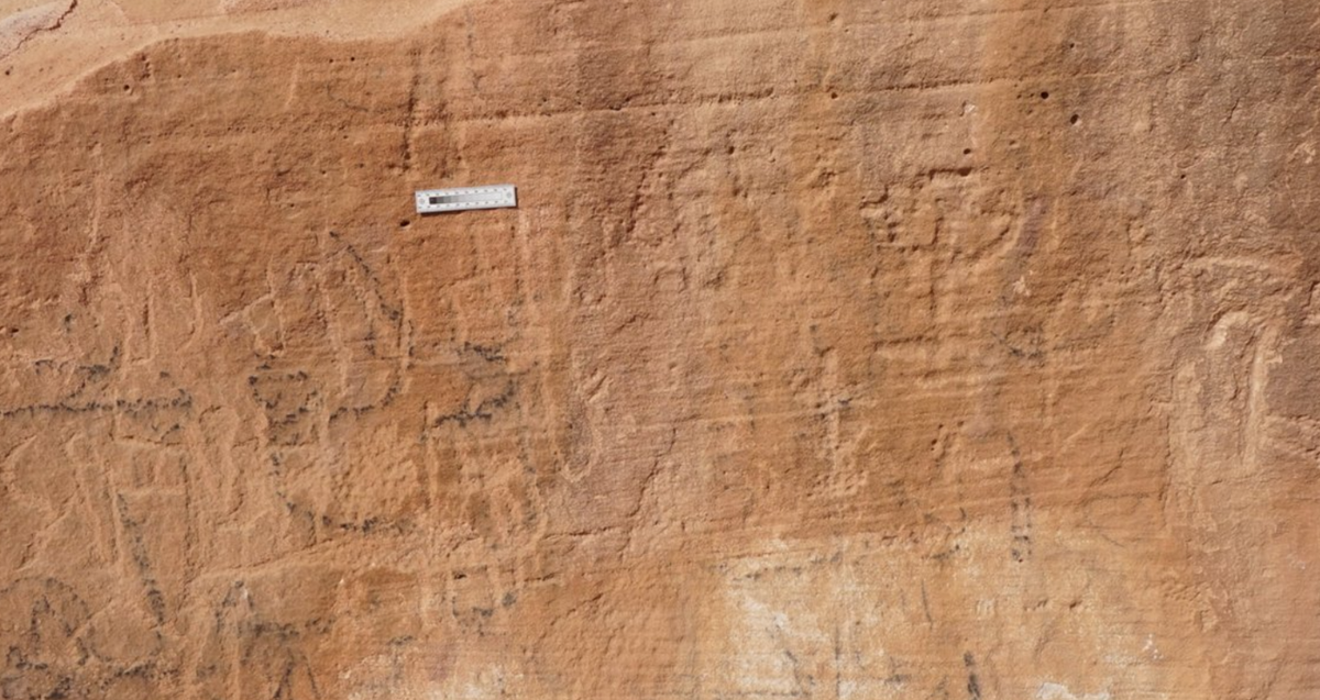 Có thể thấy, bức phù điêu nghệ thuật trên đá này đề cập đến sự thành công của cuộc viễn chinh Ai Cập tại phía nam Sinai. Ảnh: @Đại học Bonn.